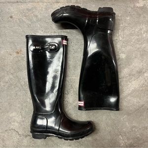 Hunter Black Winter Rain Boots